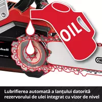 Drujba (fierastrau electric) cu lant pe acumulator Einhell PXC GE-LC 36/35 Li-Solo, 36 V, 33 cm lungime lama, 15 m/s viteza lant,fara incarcator si acumulator in pachet, 4501780, Einhell [7]