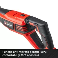 Fierastrau multifunctional pe acumulator Einhell TE-AP 18/28 Li BL - Solo, 18 V, tehnologia PXC, motor fara perii, 2500 curse/min, 28 mm inaltime cursa, 200 mm adancime maxima taiere, fara acumulator/ [8]