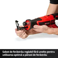 Fierastrau multifunctional pe acumulator Einhell TE-AP 18/28 Li BL - Solo, 18 V, tehnologia PXC, motor fara perii, 2500 curse/min, 28 mm inaltime cursa, 200 mm adancime maxima taiere, fara acumulator/ [9]