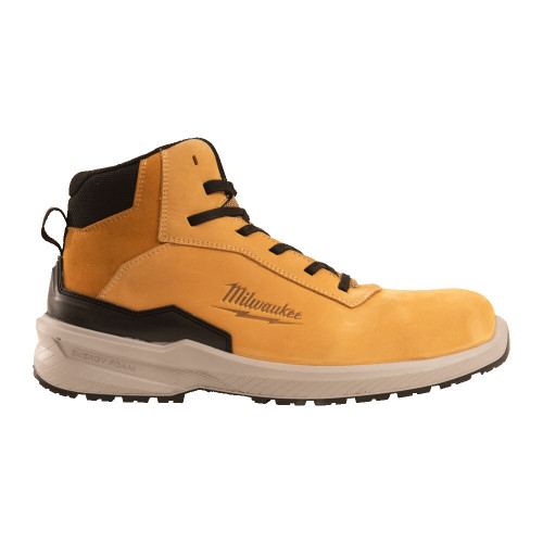 Ghete de Protecție Milwaukee Flextred S3S ESD SC FO SR, Mărimea 43, Piele Nubuc Bej, Impermeabile, Fără Metal, Cod 4932493747 [2]