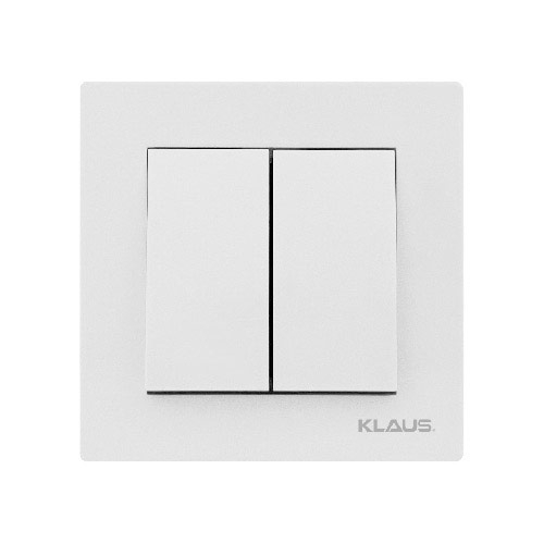 KLAUS INTRERUPATOR DUBLU ALB (10/120) [1]
