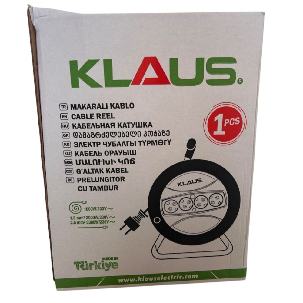 KLAUS ROLA CABLU PRELUNGITOR 30M 3x2.5MM (4) [4]