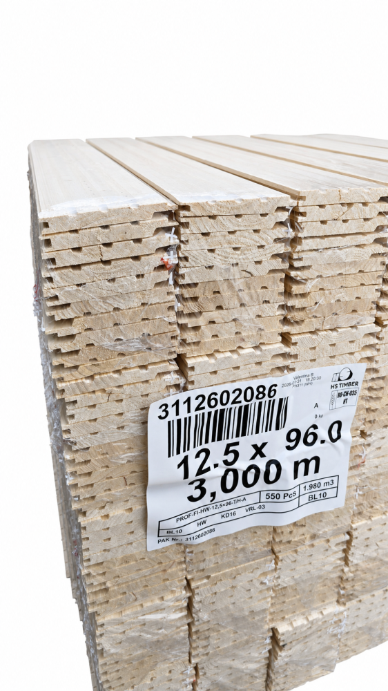 Lambriu lemn infoliat 14x121mm, 3m, calitatea A, 2.541 mp/pachet, Schweighofer [6]