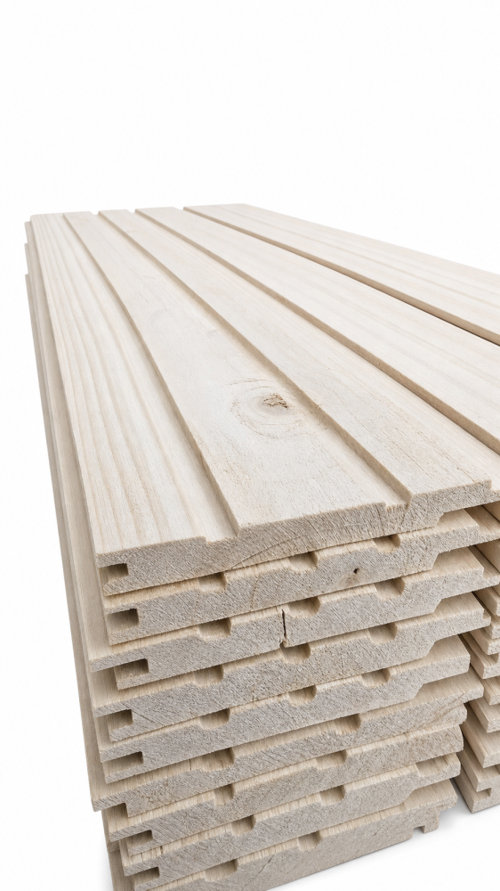 Lambriu lemn infoliat 14x121mm, 3m, calitatea A, 2.541 mp/pachet, Schweighofer [9]