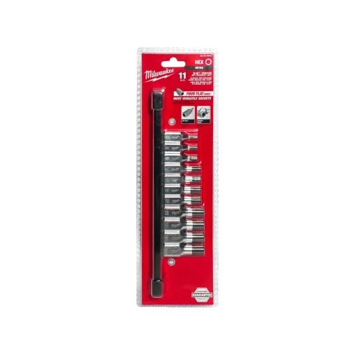 MILWAUKEE 3/8" Drive Metric HEX Bit Socket Set 11 buc. (4932480567) [4]