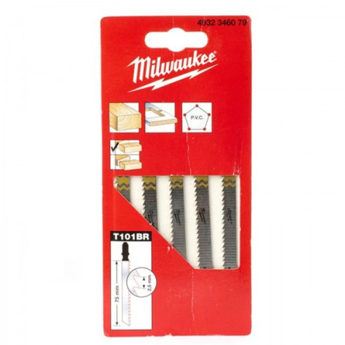 Panza de fierastrau pentru blaturi si laminate, T101BR, 75mm, set de 5buc, 4932346079 Milwaukee, MILWAUKEE [2]