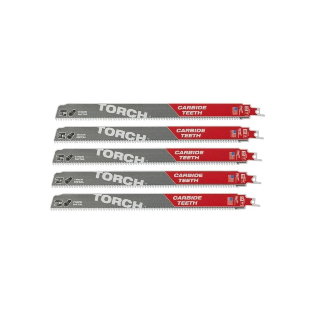 Panza fierastrau sabie cu dinti din carbura pentru demolare HEAVY DUTY TORCH, TCT 300 X 8 TPI, 48005203 Milwaukee, MILWAUKEE [2]