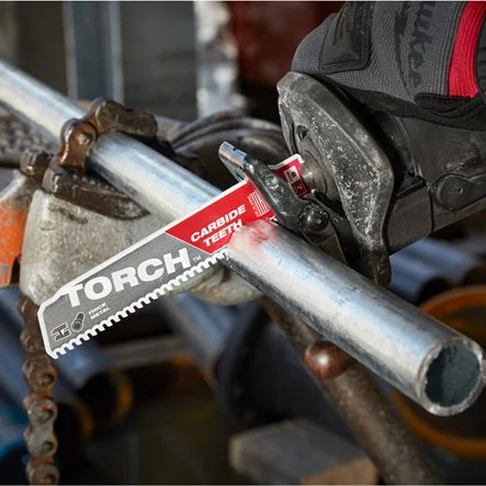 Panza fierastrau sabie cu dinti din carbura pentru demolare HEAVY DUTY TORCH, TCT TORCH 150 X 8 TPI, 48005201 Milwaukee, MILWAUKEE [5]