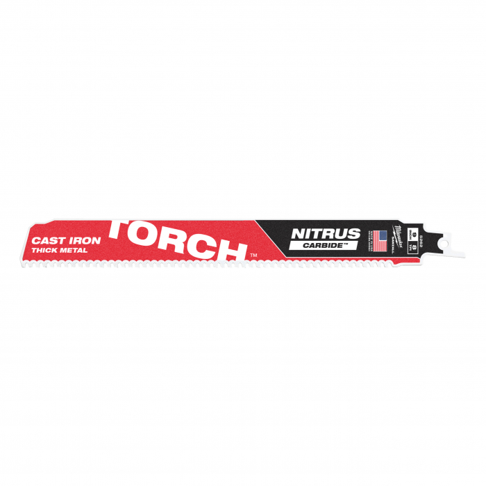 Panza fierastrau sabie HEAVY DUTY TORCH NITRUS CARBIDE pentru metal, TCT TORCH NITRUS 230X8 TPI, 48005262 Milwaukee, MILWAUKEE [1]