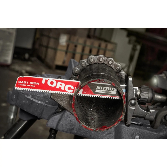 Panza fierastrau sabie HEAVY DUTY TORCH NITRUS CARBIDE pentru metal, TCT TORCH NITRUS 300X8 TPI, 48005263 Milwaukee, MILWAUKEE [5]