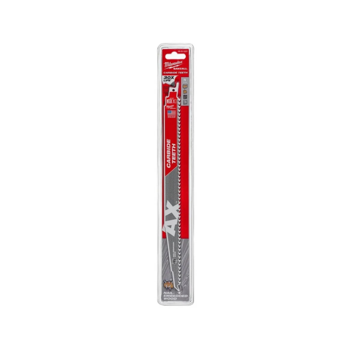 Panza sabie TCT AX, lemn cu cuie, 300mm, 5Tpi, 48005227 Milwaukee, MILWAUKEE [3]