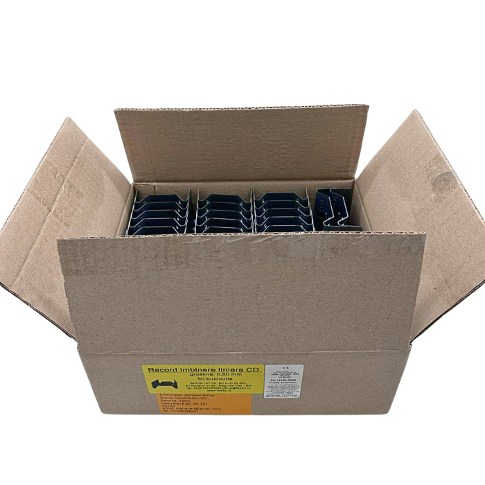Piesa / racord pentru imbinare liniara CD, grosime 0.50mm - 50 bucati/cutie [6]