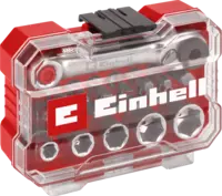 Set 21 chei tubulare si biti XS-CASE, suport biti cu schimbare rapida, adaptor clichet reversibil, cutie de depozitare, Einhell, 49118683, Einhell [3]