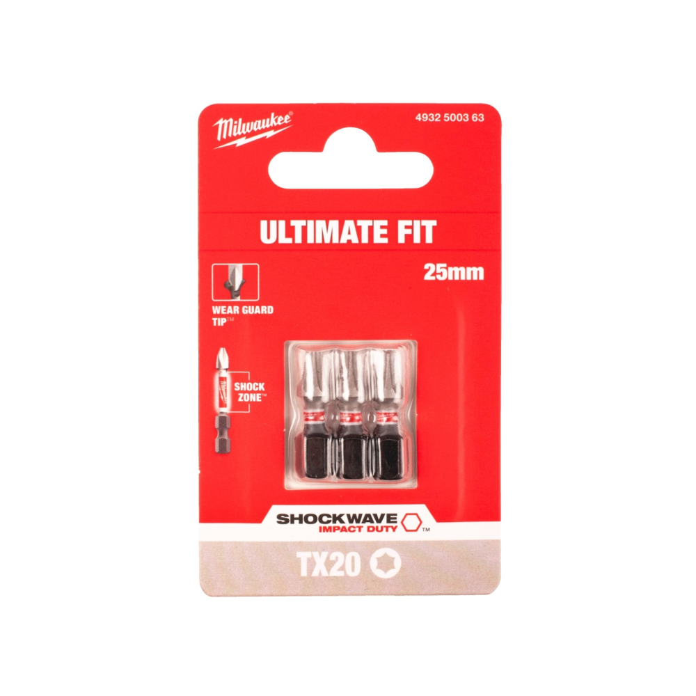 Set 3 biti de impact Shockwave Impact Duty™, TX20x25mm, 4932500363 - Milwaukee [2]