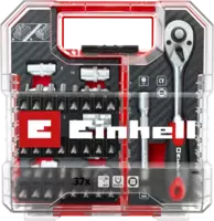 Set 37 biti si chei tubulare, biti 25 mm, cheie cu clichet, suport pentru biti cu schimbare rapida, adaptor, prelungitor, cutie de depozitare, Einhell, 49109022, Einhell [3]