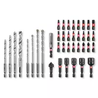 Set 39 biti si burghie, biti de 25 mm, burghie de metal, burghie universale, suport biti 60 mm, chei tubulare, freza cu cap infundat, cutie de depozitare, Einhell, 49108763, Einhell [2]