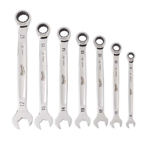 Set de 7 chei combinate cu clichet cu cap flexibil, metric, 4932478557 Milwaukee, MILWAUKEE [2]