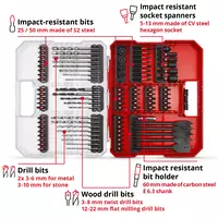 Set de piese pentru impact XL-CASE, 95 bucăți/cutie (49108798), Einhell [2]