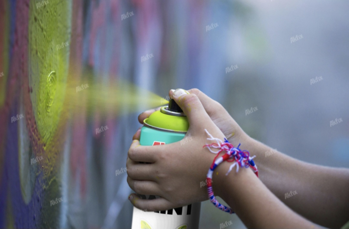 Spray vopsea - alb lucios RAL9003, Akfix, 400ml [3]