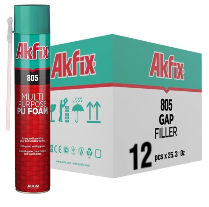 Spuma PU multi-functionala 805 cu pai, 750ml, Akfix [6]