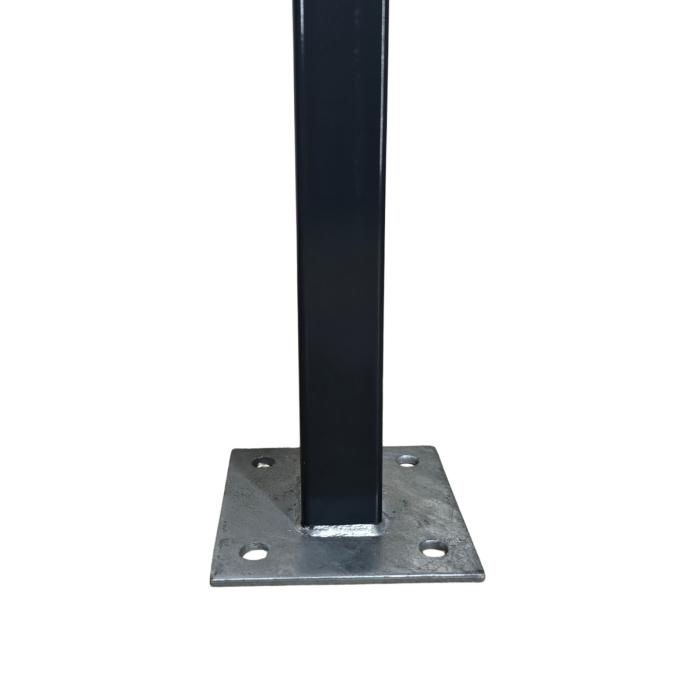 Stalp gard zincat gri antracit(RAL 7016),60x40x2000, grosime 1.2mm [2]