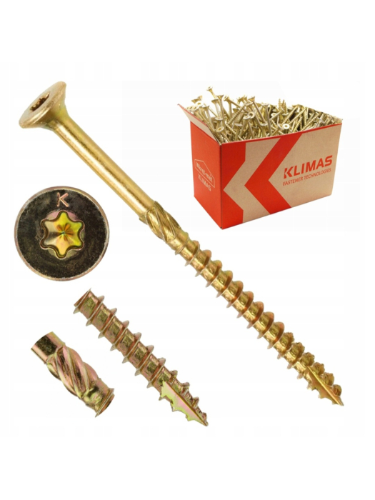 Surub autofiletant pentru lemn TORX 3.5x30mm, 500 bucăți/cutie - KMWHT-35030, Klimas Wkret-met [22]