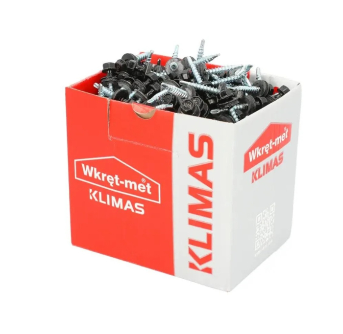 Surub autoforant pentru fixarea tablelor de otel pe suport de lemn, 4,8x35mm, RAL9005 - WFD-48035-9005, Wrek-met KLIMAS [6]