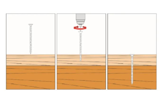 Surub cu cap inecat pentru placile de OSB, PZ, 5x50 mm - 300 bucati/cutie - KMH-50050, Klimas Wkret-met [8]