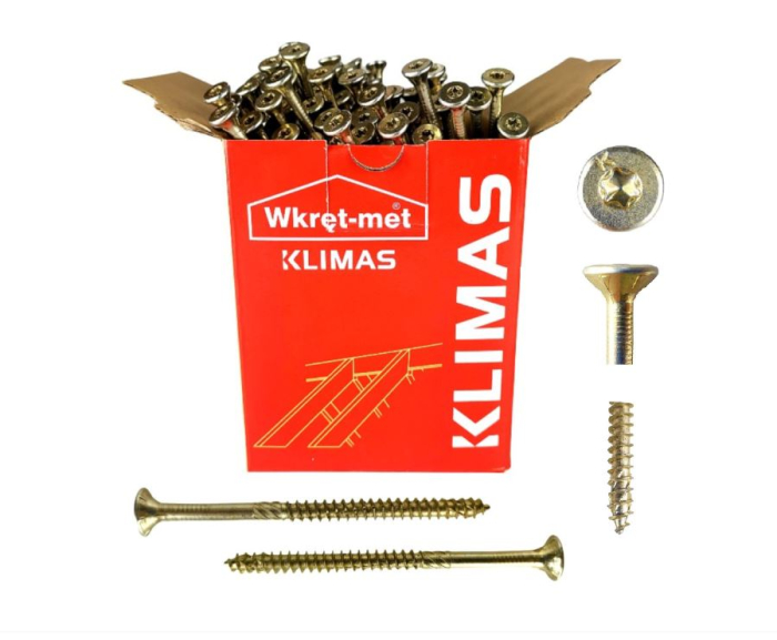 Surub pentru lemn TORX 8x400mm (50buc/cut) - WKCS-08400(50), Wrek-met KLIMAS [13]