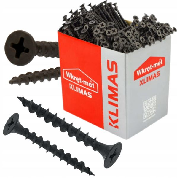 Surub pentru fixarea placilor de gips-carton pe suporturi din lemn, FT 3.5x35mm - KSGD-35035, Klimas Wkret-met [3]