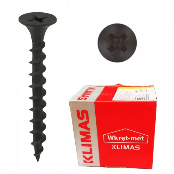 Surub pentru fixarea placilor de gips-carton pe suporturi din lemn, FT 3.5x55mm - KSGD-35055, Klimas Wkret-met [2]