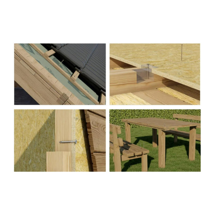 Surub pentru lemn TORX 10x180mm, 25 buc/cutie - WKCS-10180(25), Klimas Wkret-met [6]