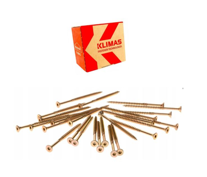 Surub pentru lemn TORX 6x80mm - KMWHT-60080(100), Wrek-met KLIMAS [3]