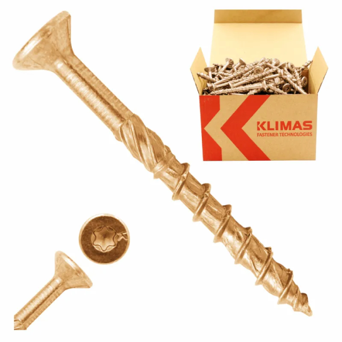 Surub pentru lemn TORX  8x140mm - WKCS-08140(50), Klimas Wkret-met [4]