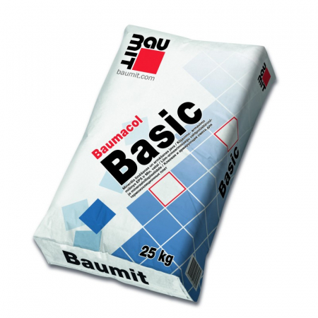 Materiale de constructii - Adeziv pentru gresie si faianta Baumit Baumacol Basic, interior/exterior, 25 kg