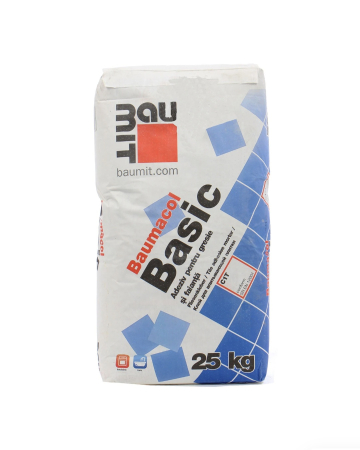 Adeziv pentru gresie si faianta Baumit Baumacol Basic, interior/exterior, 25 kg [1]