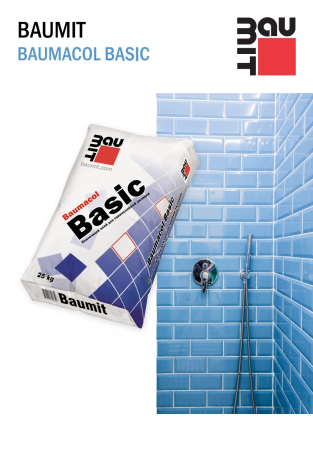 Adeziv pentru gresie si faianta Baumit Baumacol Basic, interior/exterior, 25 kg [2]