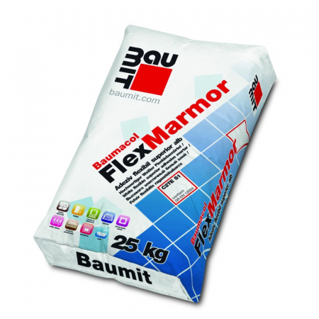 Adezivi - Adeziv pentru marmura si piatra naturala, Baumit Baumacol FlexMarmor, 25 kg