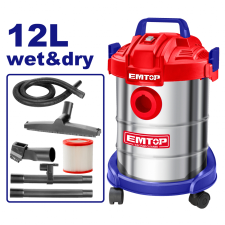 Aspiratoar, suflante si pulverizatoare - Aspirator umed si uscat, capacitate 12L, putere 800W