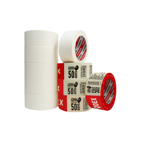 Benzi gips carton - Banda de mascare cu adeziv cauciucat 24 mm x 25 yard / 22.9 m, BNM2425Y - Rodex