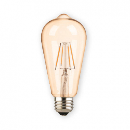Electrice - Bec LED cu filament 6W 660LM ST64 E27 2700K AMBER