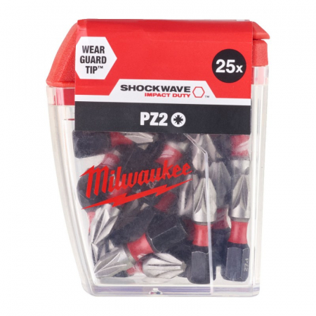 Biti - Bit de impact, Shockwave Impact Duty™, PZ2x25mm - 25 buc (4932430864), MILWAUKEE