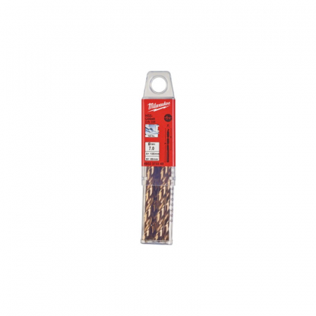 Burghie - Burghie pentru metal HSS Cobalt, DIN338, Ø7.0mm, 5 bucăți, (4932373348), MILWAUKEE