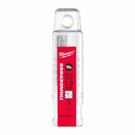 Burghie - Burghie pentru metal THUNDERWEB, rectificate, Ø1.0mm, 10buc (4932352377), MILWAUKEE