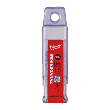 Burghie - Burghie pentru metal THUNDERWEB, rectificate, Ø1.5mm, 10buc (4932352378), MILWAUKEE