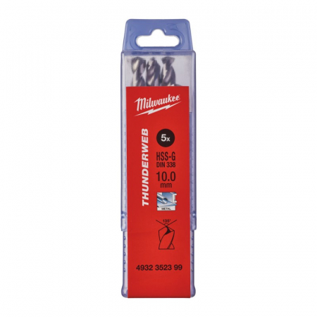 Burghie - Burghie pentru metal THUNDERWEB, rectificate, Ø10.0, 5 buc (4932352399), MILWAUKEE