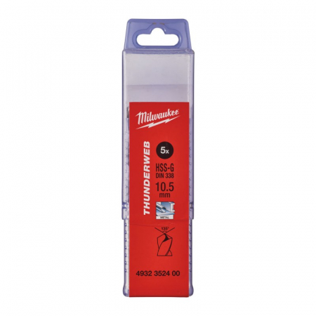 Burghie - Burghie pentru metal THUNDERWEB, rectificate, Ø10.5, 5 buc (4932352400), MILWAUKEE