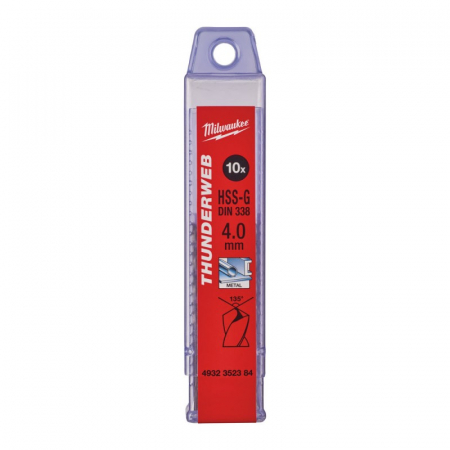 Burghie - Burghie pentru metal THUNDERWEB, rectificate, Ø4.0mm, 10 buc (4932352384), MILWAUKEE