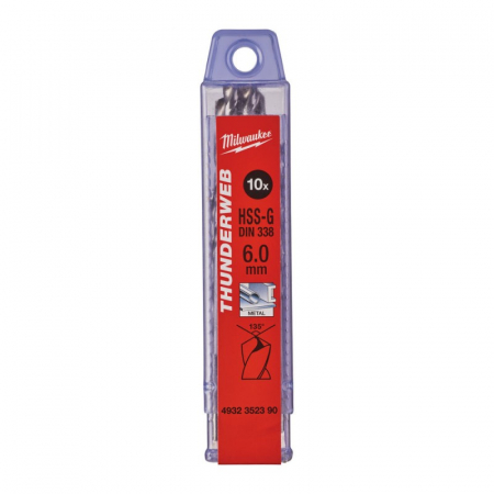 Burghie - Burghie pentru metal THUNDERWEB, rectificate, Ø6.0mm, 10 buc (4932352390), MILWAUKEE