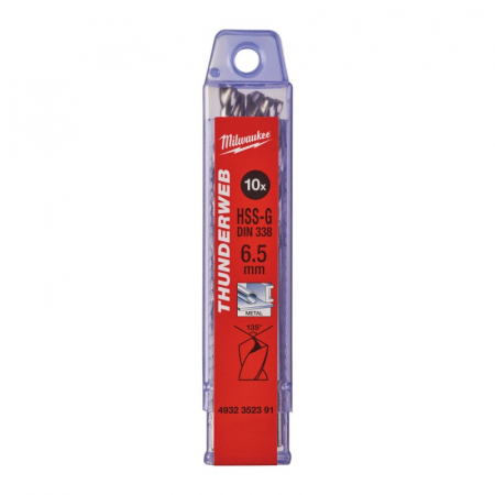Burghie - Burghie pentru metal THUNDERWEB, rectificate, Ø6.5mm, 10 buc (4932352391), MILWAUKEE